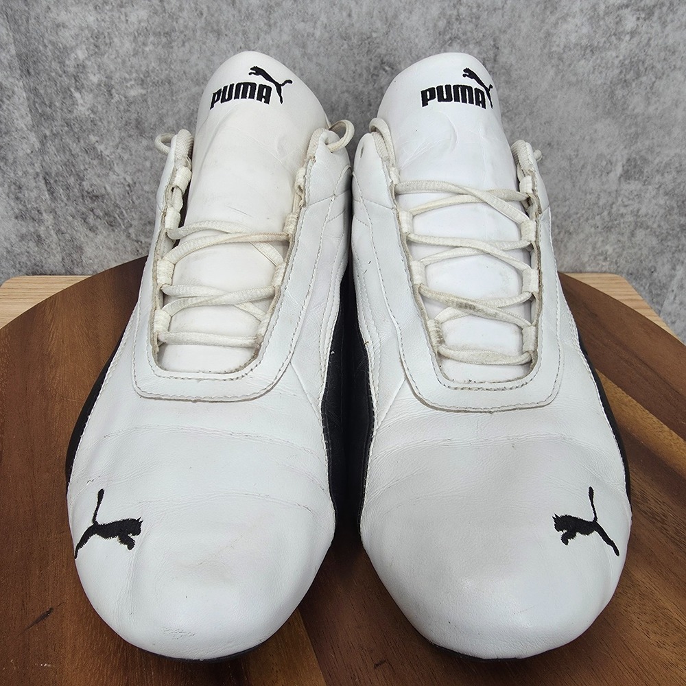 Puma Speedcat Driving‎ Shoes Mens 14 White Black Leather Drift Y2K Sneakers - Picture 3 of 11
